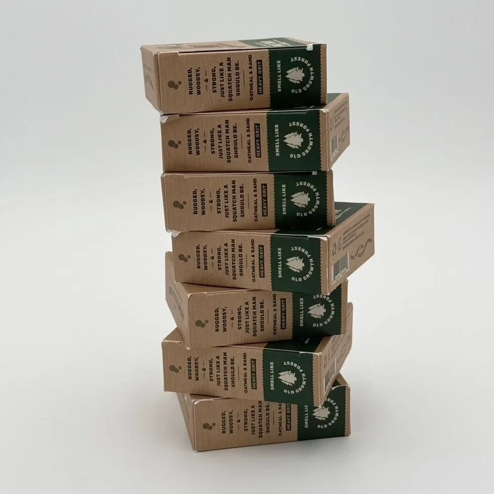 Dr. Squatch Lot of 7 Seven Brand New Bars of Heavy Grit Soap Pine Tar Oatmeal an